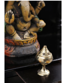 Gold Metal Puja Diya Gold Metal Puja Diya